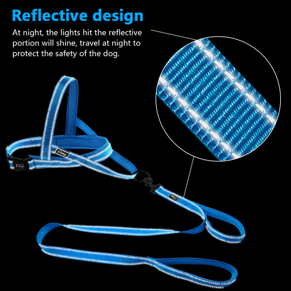 Reflective Dog Harness Leash