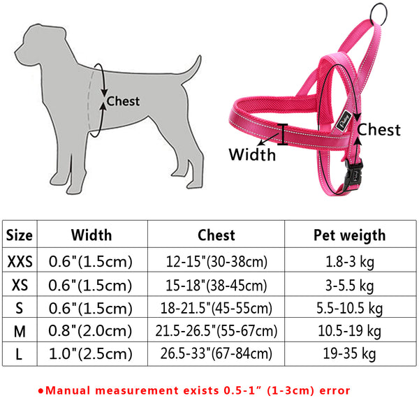Reflective Dog Harness Leash